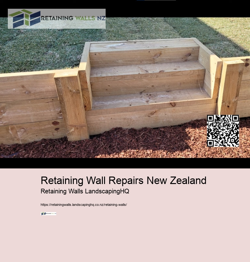 Repair Leaning Timber Retaining Wall